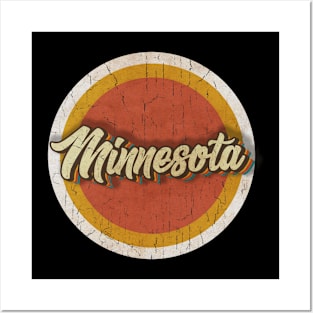 circle vintage Minnesota Posters and Art